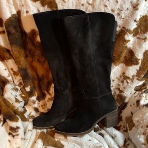 Lucky Brand Talk Black Suede Boot Size 11